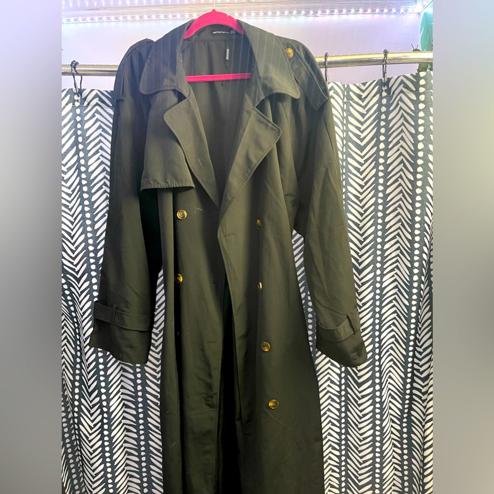 Long black Trench Jacket